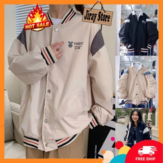 [Quà Tặng] Áo Khoác Dù Nam Nữ Unisex - Áo Khoác Jacket Bombers FOREST 2 Màu - JIRAY.STORE