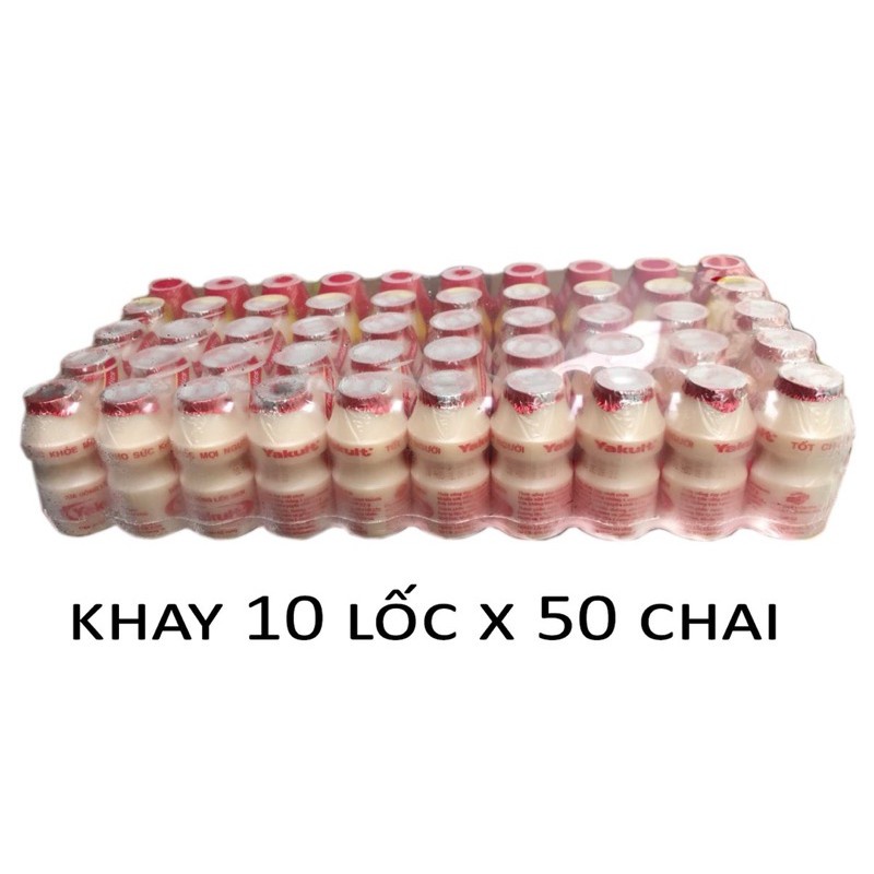 [DATE MỚI NHẤT] [HỎA TỐC HCM] Thùng 10 lốc 50 Chai Sữa Uống Lên Men Yakult x 65ml