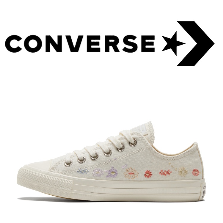 Giày Thể Thao Canvas Converse All Star Cổ Thấp Đế Cao Su Chính Hãng Thêu Họa Tiết 4 Màu Tùy Chọn Cho Học Sinh Unisex