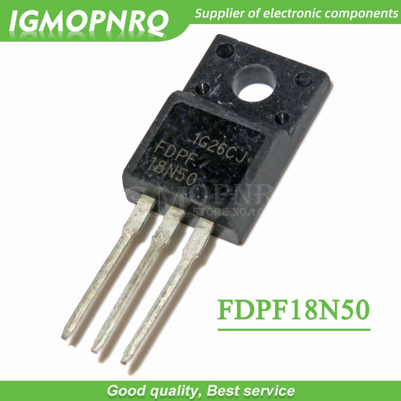10 CÁI FDPF18N50 18N50 500V 18A N-Channel MOSFET TO-220F mới nguyên bản