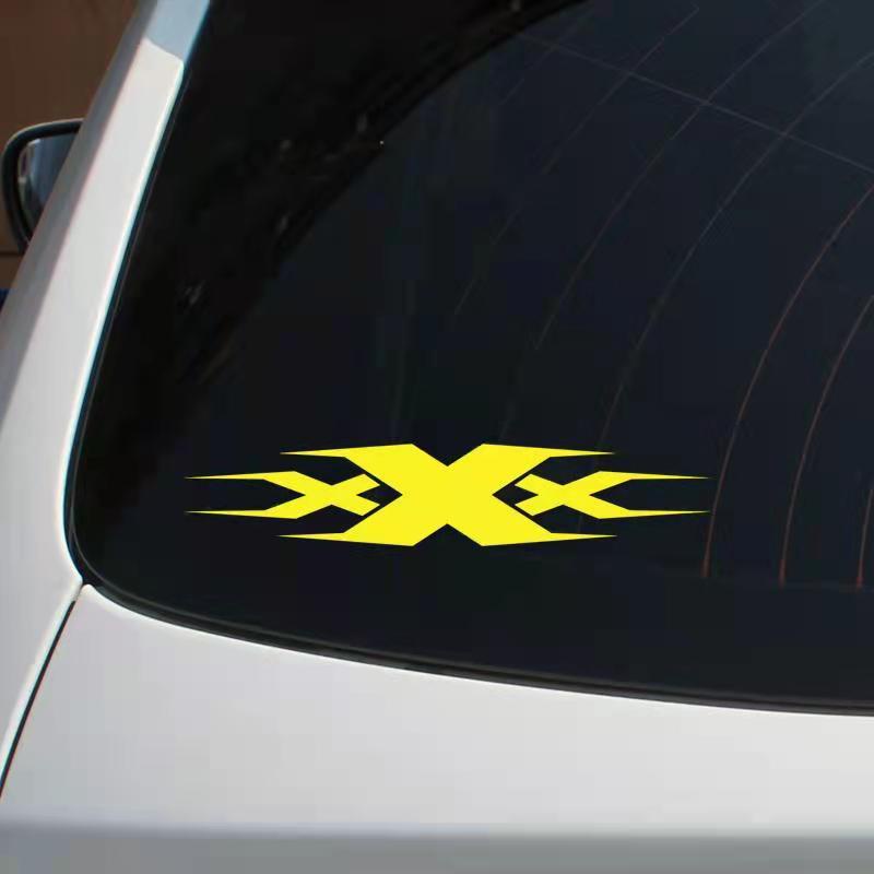 Bộ 3 Miếng Dán Phản Quang Chống Thấm Nước Nhiều Màu Sắc Trang Trí Xe Hơi