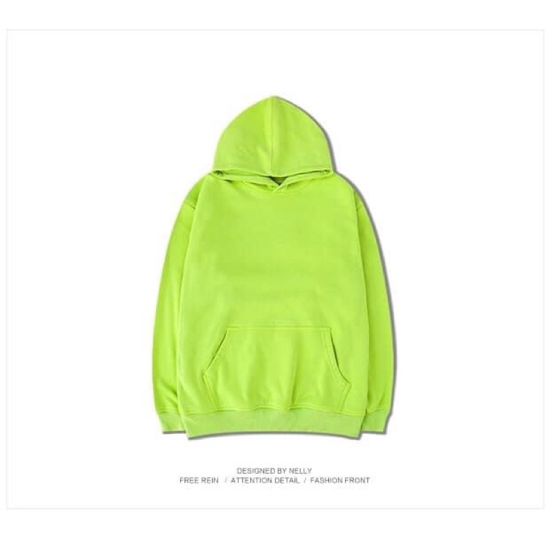 Áo Hoodie Unisex chính hãng Nelly Heybig trơn nỉ, chất cực dày dặn  Tổng 20 màu