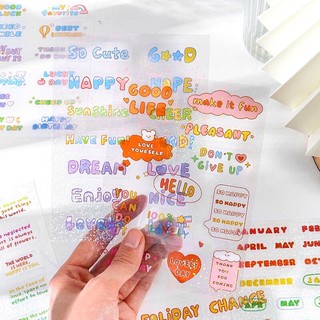 Sticker confetti toploader kim tuyến in chữ cực ý nghĩa màu đẹp lung linh trang trí sổ tay planner