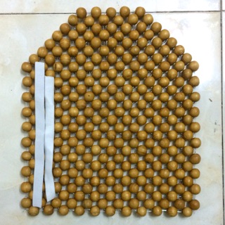 HẠT GỖ LÓT YÊN XE 30cm*35cm ( 4 dây cước )