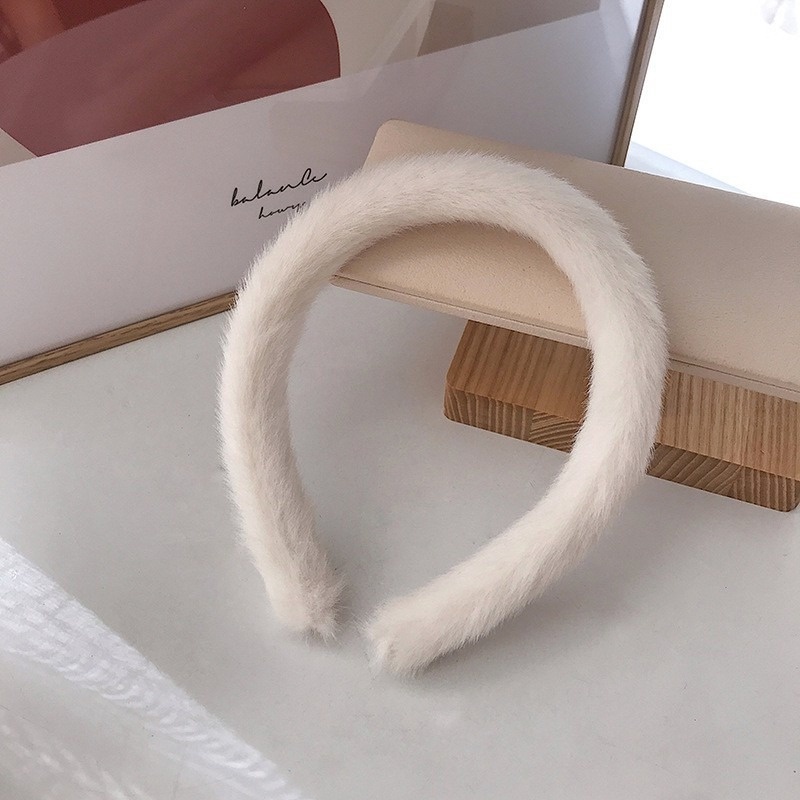 Klein Cài tóc bản rộng màu xanh dương phong cách Hàn Quốc ngọt ngào