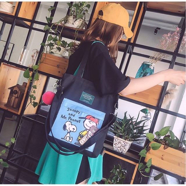 Túi Tote Thời Trang Cậu Bé Và Chú Chó