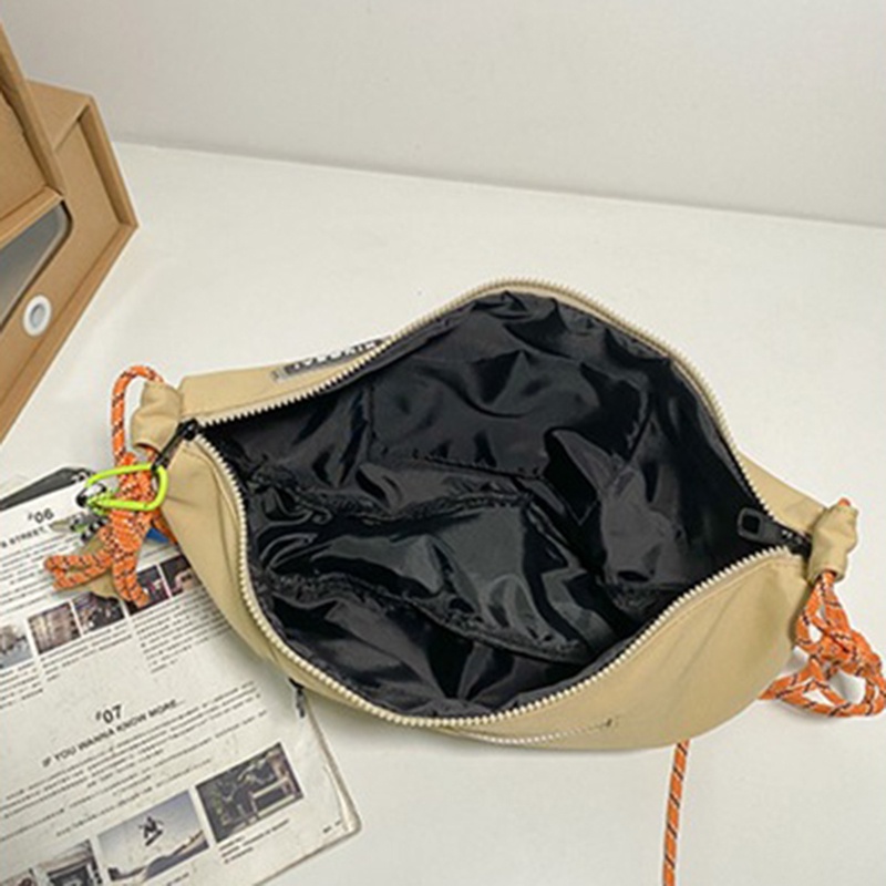 Ielgy Túi Đeo Chéo nylon Hình Bánh Bao Đa Năng Giản Dị Cho Nam