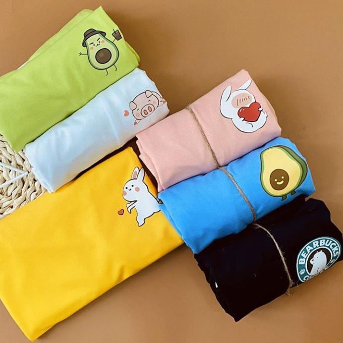 [Hàng Xịn, Giá Tốt] Áo Thun Nữ Tay Ngắn Unisex Nam Nữ Icoin Trái Bơ - Unisex - Cotton - Mã AT014