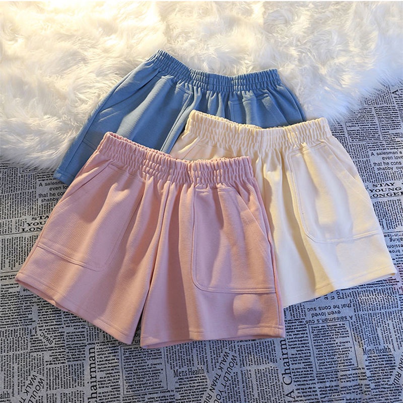 COZOKC COZOK Quần đùi thể thao COZOK ống rộng phong cách thời trang Hàn Quốc