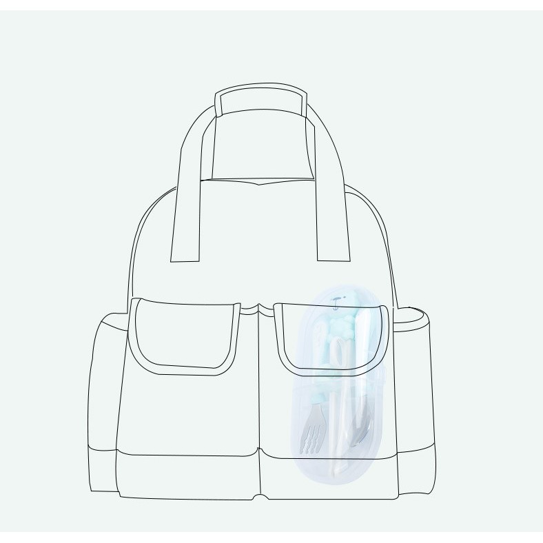 Set bộ dụng cụ tập ăn thìa, nĩa/dĩa và đũa cho bé từ 1 - 5 tuổi