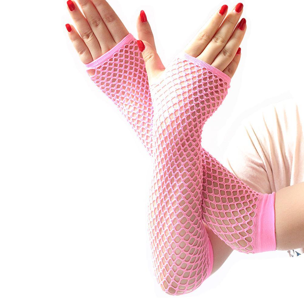 Găng tay lưới dài gợi cảm 9 màu sắc lựa chọn Y0D3