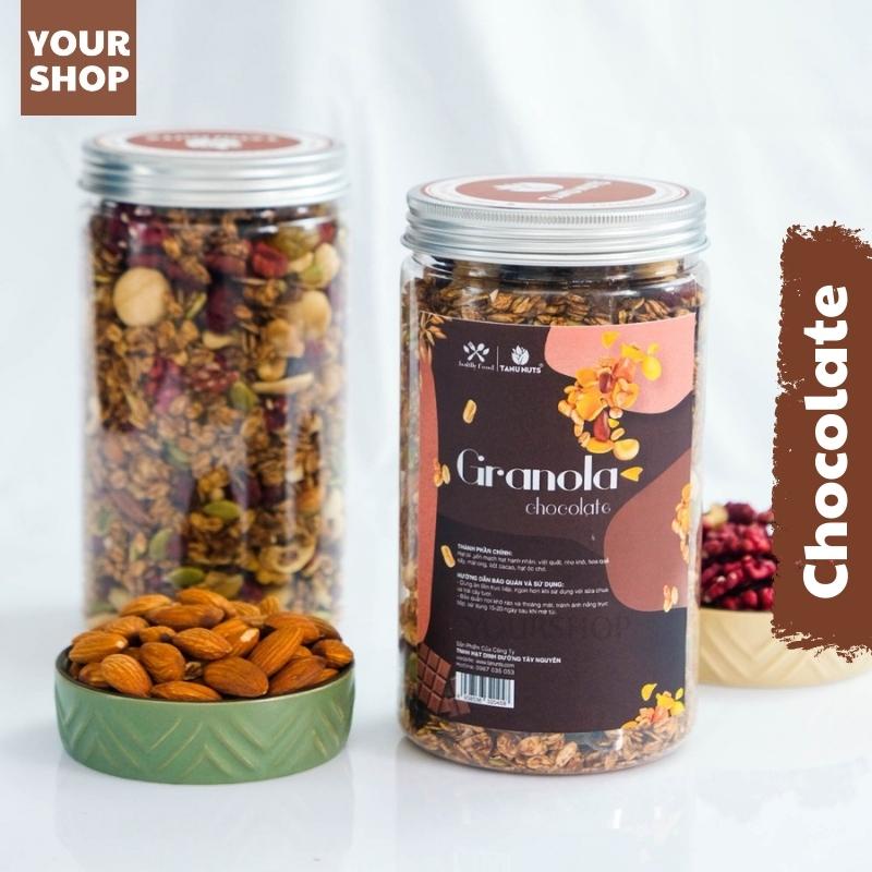 Granola siêu Hạt &amp; Quả Chocolate Healthy Yourshop - Ngũ cốc Ăn Kiêng/ Ngũ cốc ăn sáng