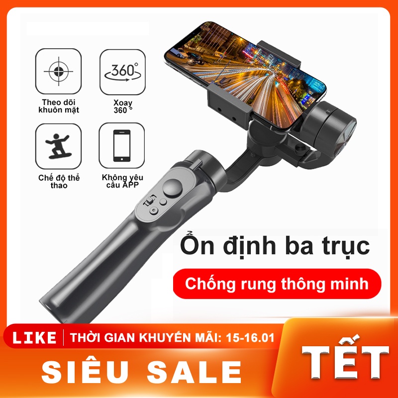 Tay Quay Phim,Tay Cầm Chống Rung Cho Điện Thoại, Gimbal Cầm Tay Chống Rung, hình ảnh video ổn định và mượt mà