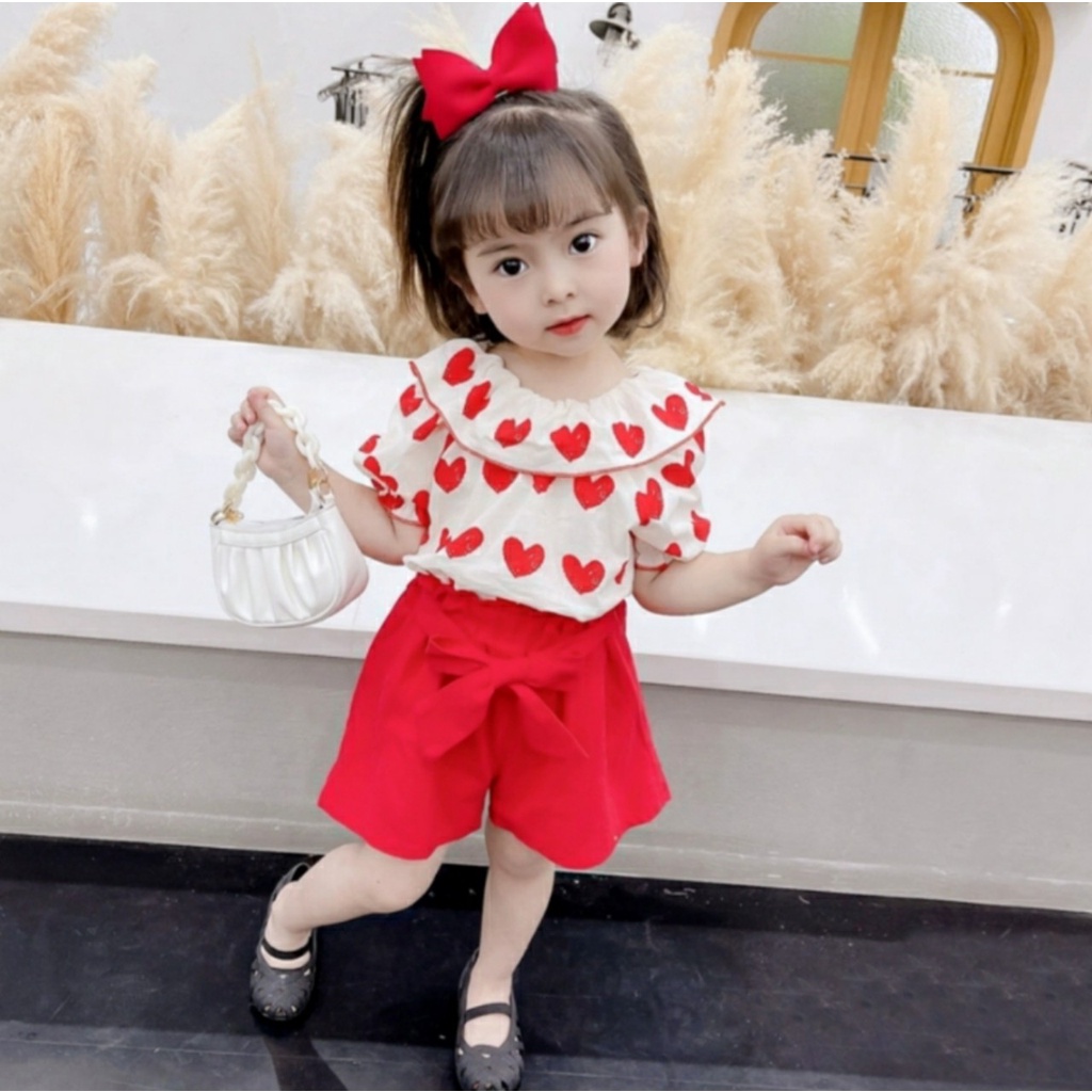 Bộ đũi mềm chun ngực cho bé gái 8-20kg