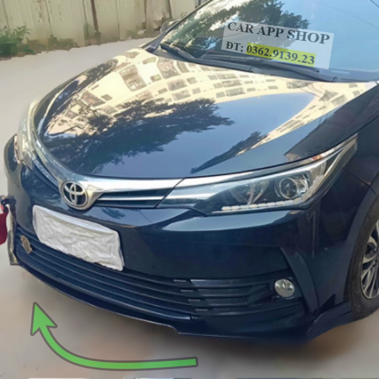 Cản trước thể thao  Toyota Corolla Altis  lắp cho đời xe 2014 - 2018