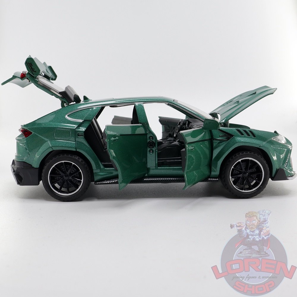 Mô hình ô tô kim loại Lamborghini Urus, siêu xe SUV đồ chơi tỷ lệ 1:32 có đèn còi lorenshop