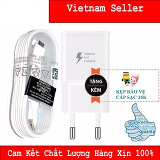Bộ Sạc Nhanh Samsung Galaxy S4 - Tặng kẹp bảo vệ cáp sạc