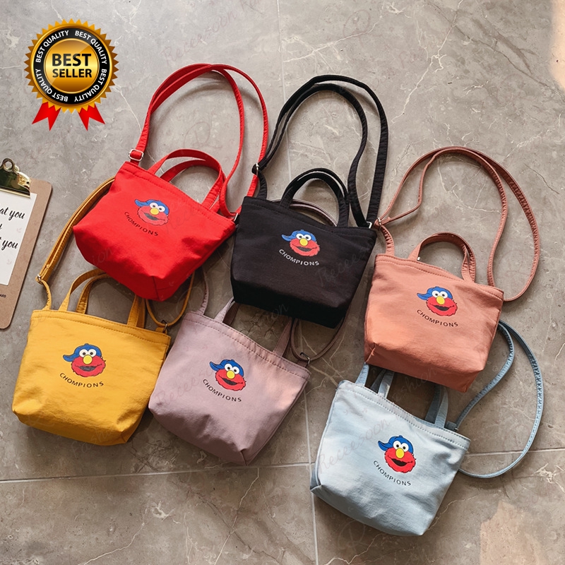 Sesame Street Kids Shoulder Bags Girls Cartoon Canvas Bag Crossbody Bag Baby Girl Birthday Gift