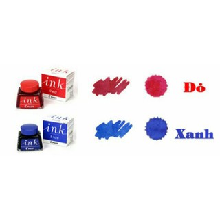 🎀 Mực Bút Máy Pilot Ink 30ml - Xanh/Đỏ