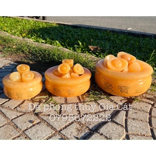 Bát tụ bảo bồn tụ bảo ngọc hoàng long 16cm 12cm 10cm đẹp
