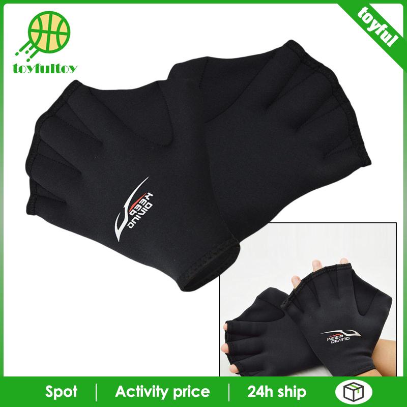 [Toyfulcabin] Găng Tay Bơi Lội Có Màng Chống Phai Màu Cho Nam Và Nữ