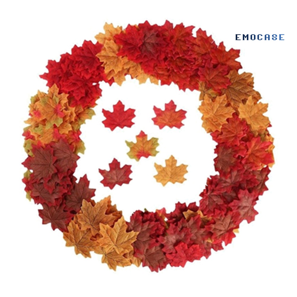 Set 50 Lá Phong Giả Dùng Trang Trí Tiệc Cưới / Sổ Lưu Niệm