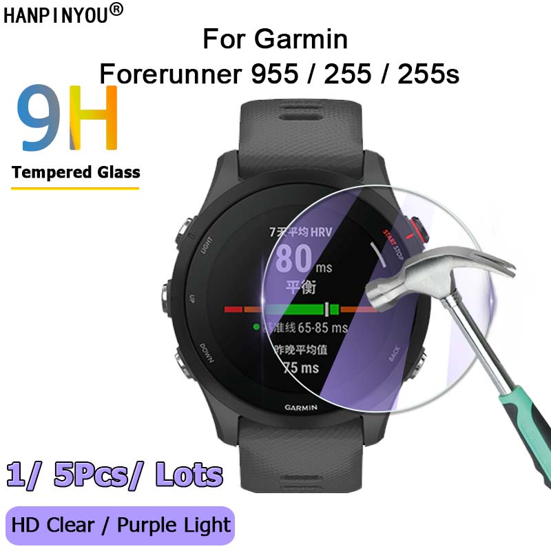 Kính Cường Lực Bảo Vệ Màn Hình Chống Ánh Sáng Tím 2.5D Cho Garmin Forerunner 955 255 255s