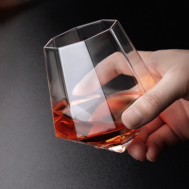 SWEEJAR Ly Thủy Tinh Đựng Rượu Vang Đỏ Hình Kim Cương