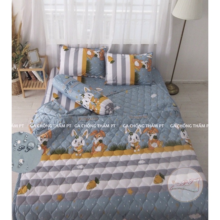 Ga chống thấm PT 100% cotton thỏ cam