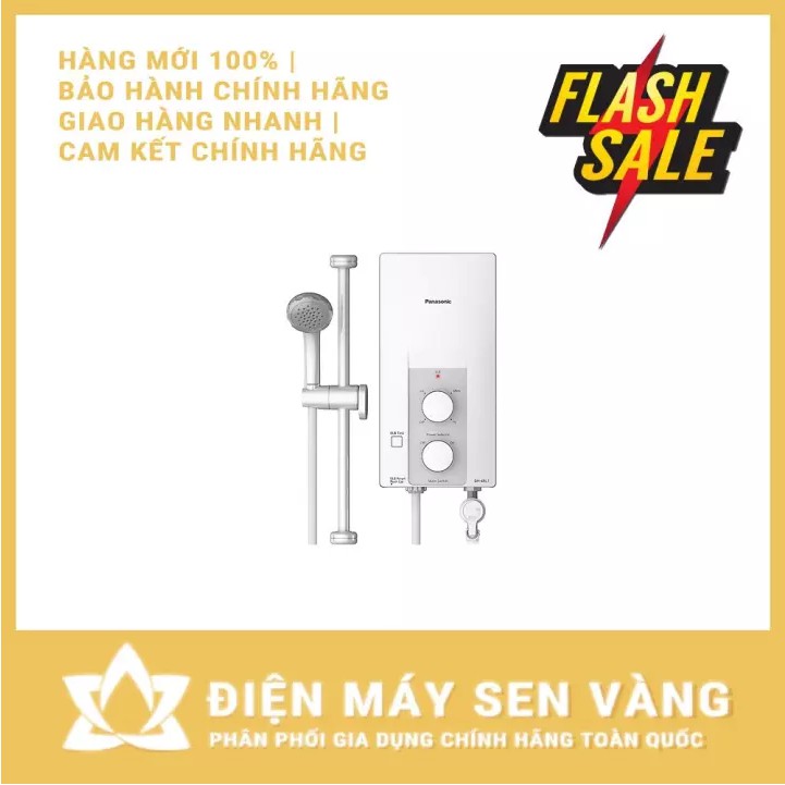 Máy nước nóng trực tiếp không bơm Panasonic DH-4RL1VW 4500W - 3 MỨC NHIỆT - Made in Malaysia (Màu trắng)