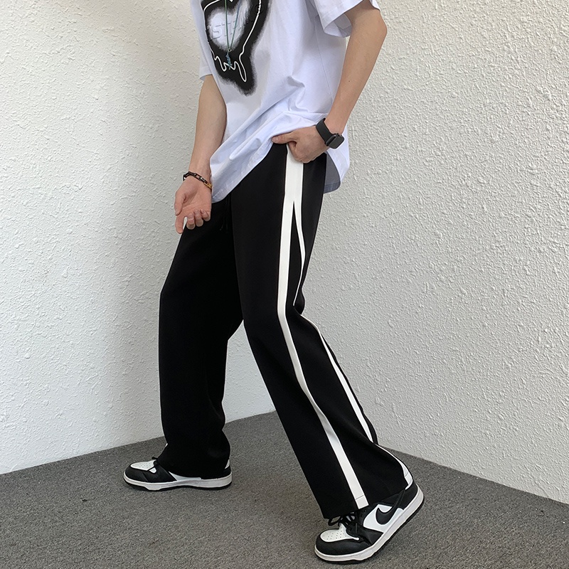 NRVP Quần Thể Thao Nữ Ống Rộng Phong Cách Thời Trang Đường Phố Hàn Quốc Mới