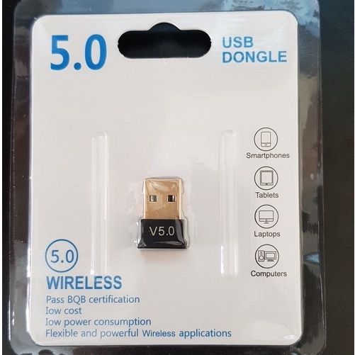 USB Bluetooth 5.0 thu phát cho PC máy tính kết nối loa Bluetooth khoảng cách 10m
