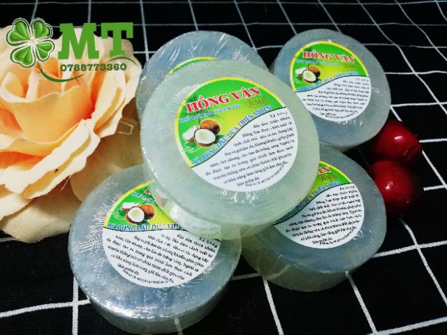 Xà bông tinh chất dừa Hồng Vân 1 cục
