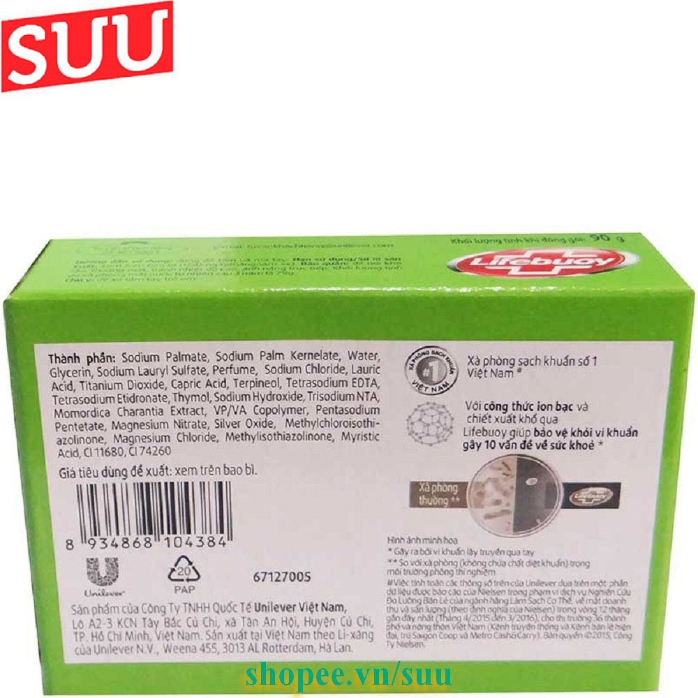 Xà Bông Cục Diệt Khuẩn 90g Lifebuoy Với Nhiều Hương Thơm Khác Nhau, Chính Hãng. | BigBuy360 - bigbuy360.vn