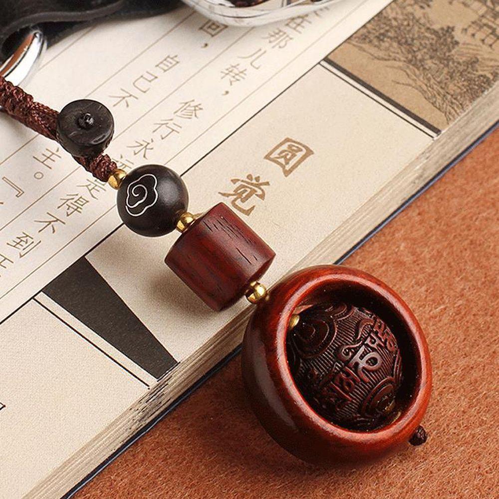 Móc Chìa Khóa Bằng Gỗ Đàn Hương May Mắn DIY Dễ Thương