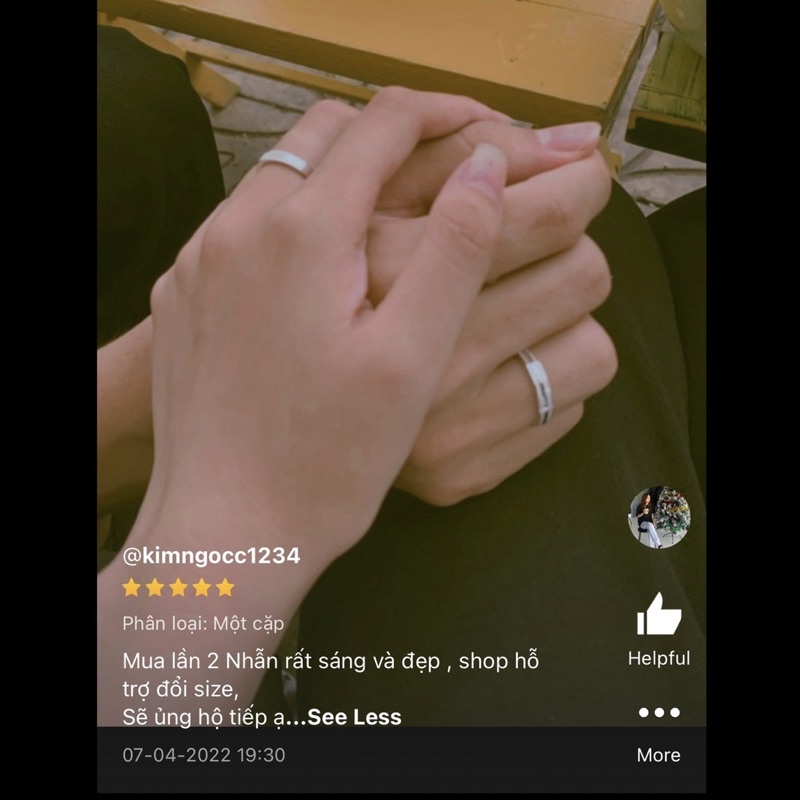 Nhẫn đôi bạc nam nữ DUYSON SILVER, nhẫn cặp bạc 925 đính đá cao cấp, khắc tên chữ theo yêu cầu [ND1]
