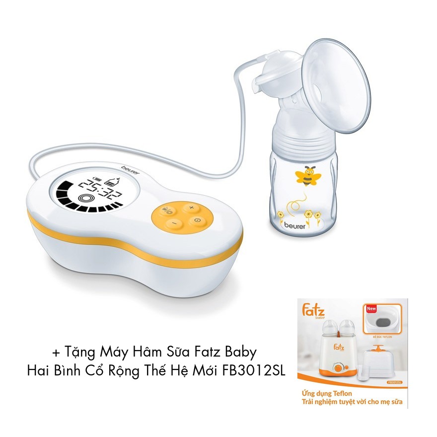 Máy hút sữa Beurer BY40 + Tặng 1 Máy Hâm Sữa Fatz Baby Hai Bình Cổ Rộng Thế Hệ Mới FB3012SL