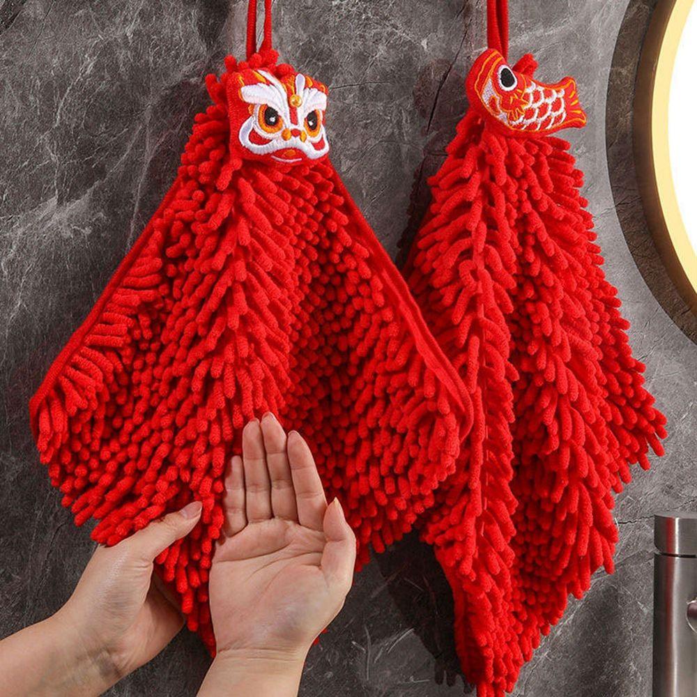 Cabezant khăn tay haning phong cách trung quốc thêu gia dụng làm sạch nhà bếp vải thấm nước khăn lau bát đĩa