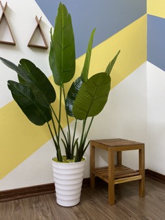 Cây chuối giả - cây giả 1m2 decor - cây chuối dẻ quạt