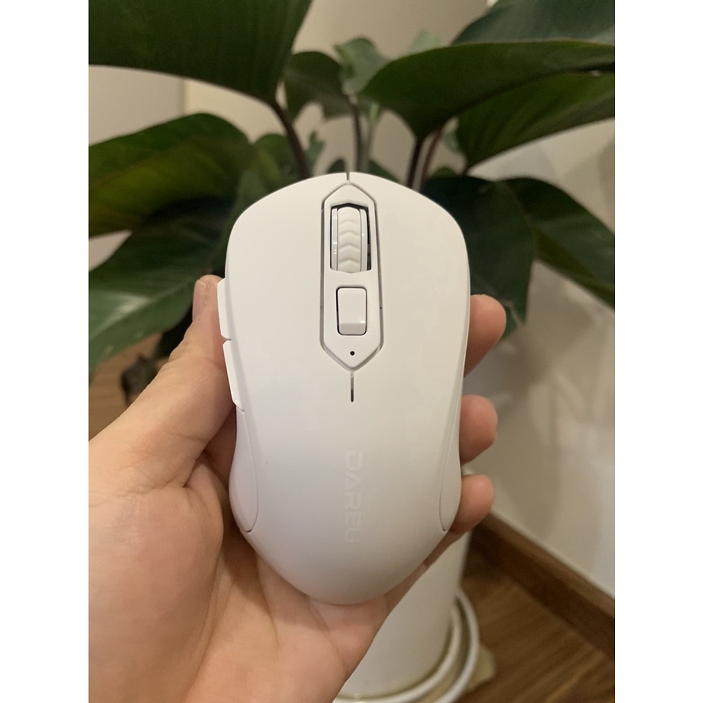 Chuột Không Dây Dareu LM115 màu Hồng/ Đen/ Trắng - Hàng Chính Hãng