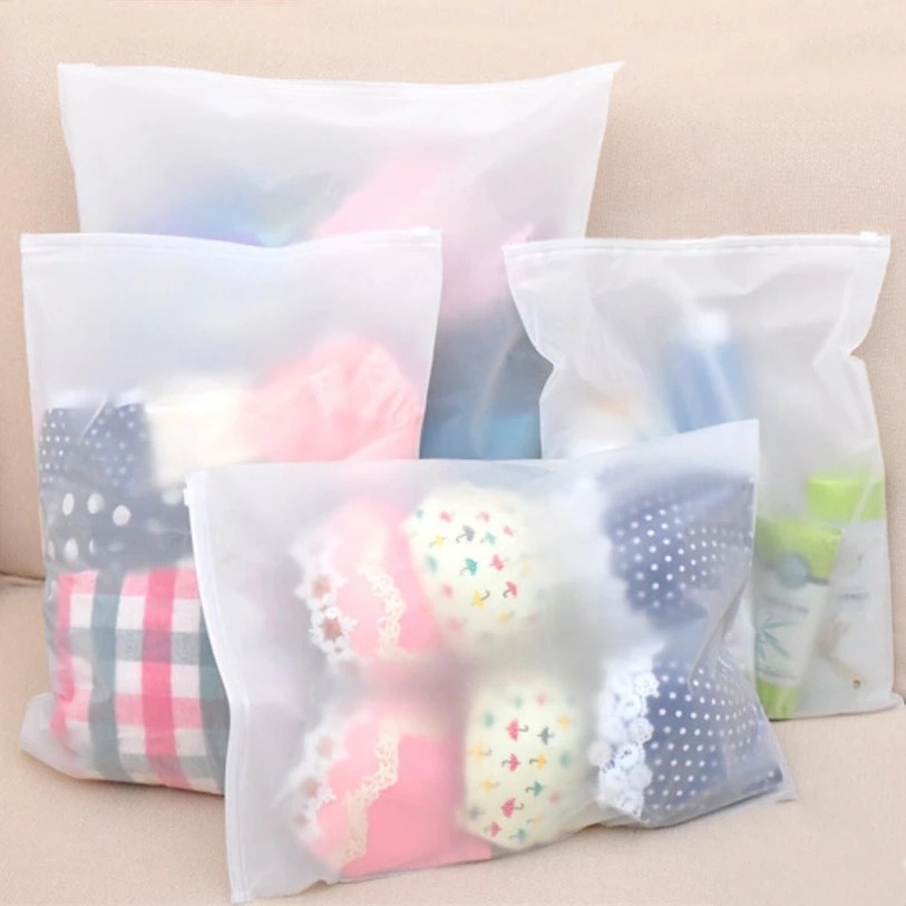 Túi Đựng Đồ Du Lịch/ Quần Áo/ Giày Dép Bằng Nhựa Trong Suốt Chống Thấm Nước/ Size S/M/L