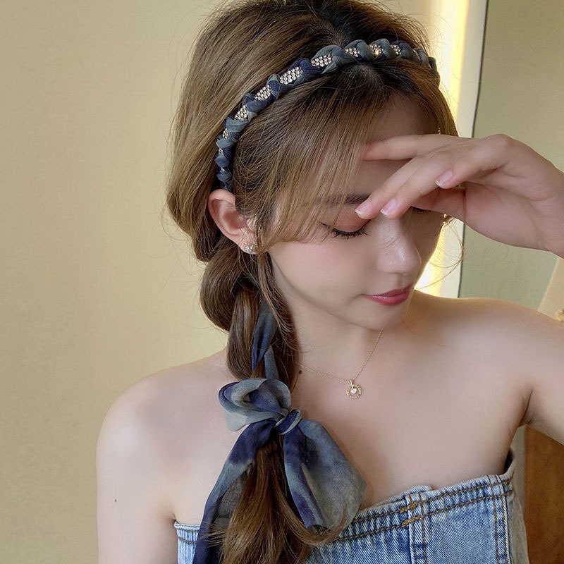 Băng Đô Cài Tóc Đính Nơ Phong Cách Hàn Quốc Cho Nữ