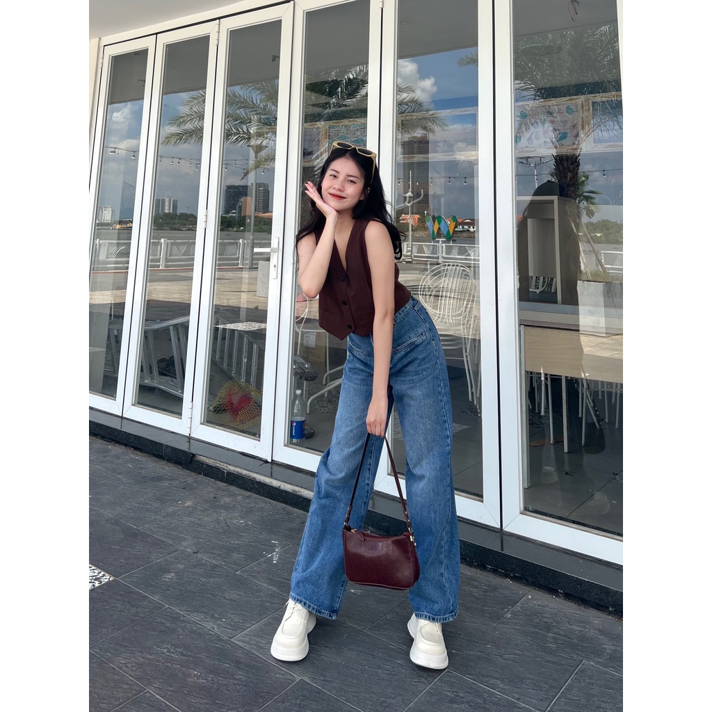 Quần jeans ống rộng HILARY JEANS