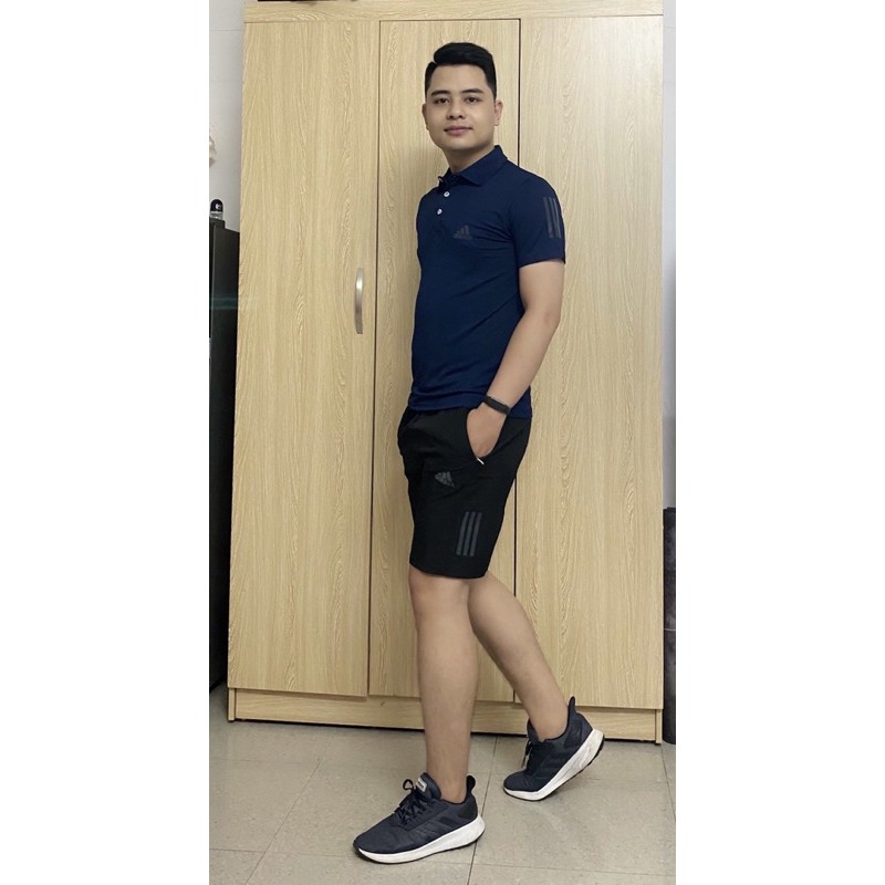 [SALE Hàng loại 1] Bộ thể thao nam, bộ adidas nam cao cấp vải lỗ kim thông hơi co giãn 4 chiều | BigBuy360 - bigbuy360.vn