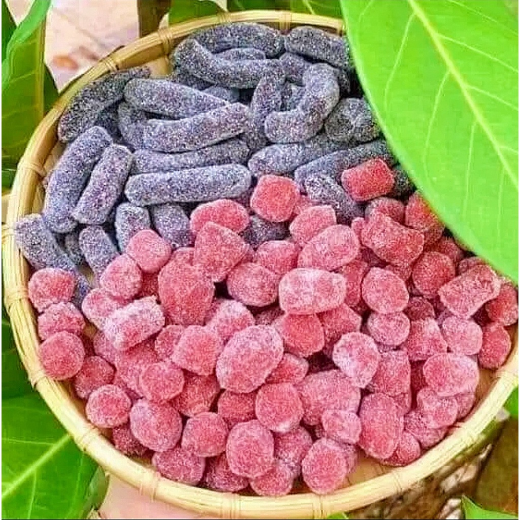 Compo 1 Kg Kẹo dâu tây, dâu tằm, me cay