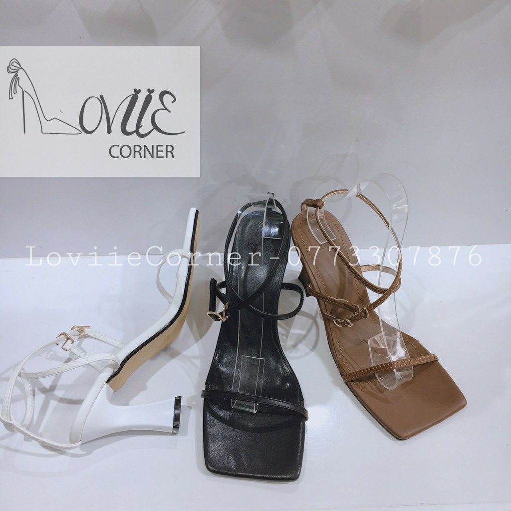 GIÀY CAO GÓT NỮ LOVIIECORNER - GIÀY NỮ 9 PHÂN - SANDAL CAO GÓT DÂY MÃNH - G220109