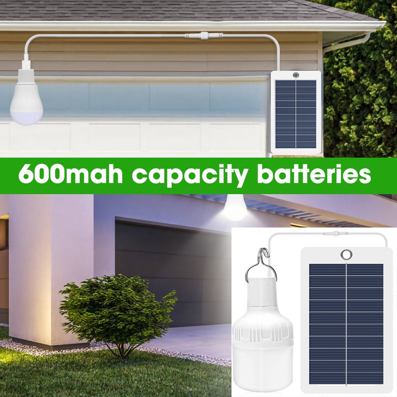 Bóng Đèn Led Năng Lượng Mặt Trời Tiết Kiệm Năng Lượng Chống Thấm Nước Kèm Sạc USB Tiện Dụng