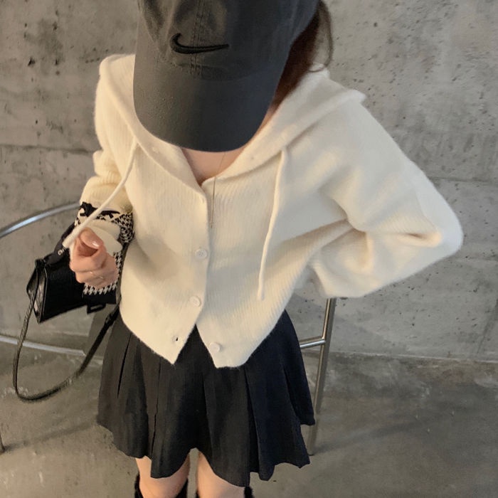 Áo Khoác Cardigan Dệt Kim Mỏng Dáng Ngắn Thời Trang Xuân Thu Mới Cho Nữ