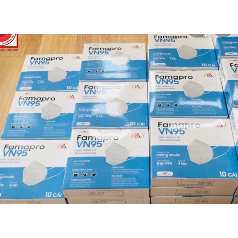 500 CÁI KHẨU TRANG N95 FAMAPRO NAM ANH 4 LỚP