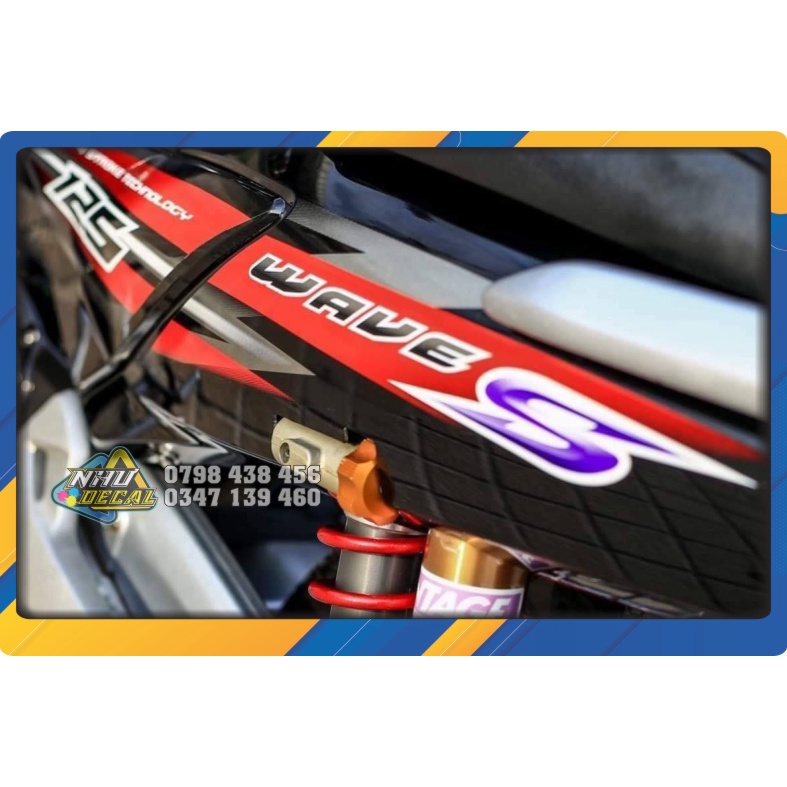 Tem rời WAVE S 125 cánh chim tem kiểu Thái